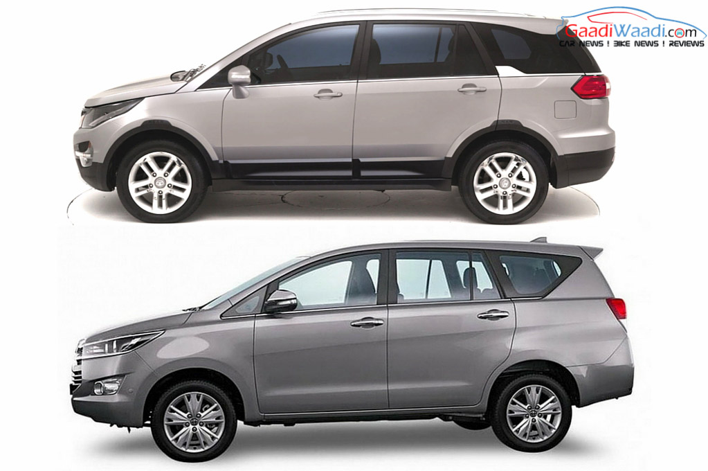 Toyota Innova Crysta Vs Tata Hexa Specs Comparison