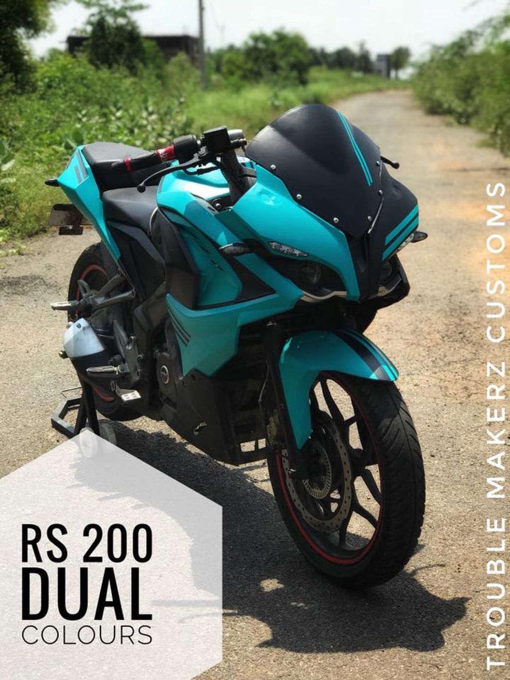 Customised Bajaj Pulsar RS 200 By Trouble Makerz Looks Meaner
