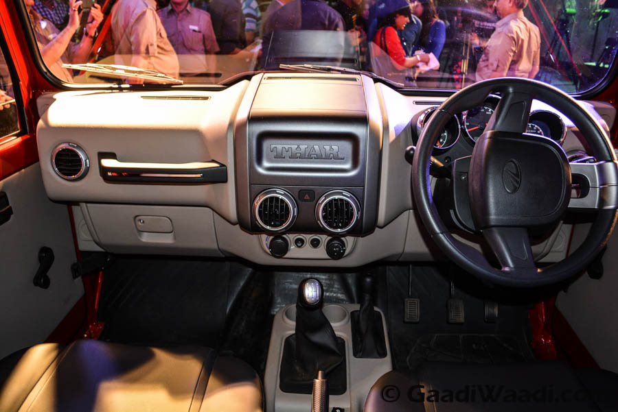 Mahindra Thar 2015 facelift launched interior