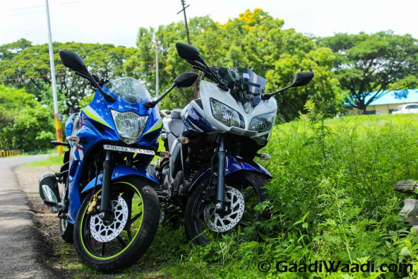 Suzuki Gixxer SF vs Yamaha Fazer Test ride review