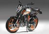 KTM Duke 800 rendering images