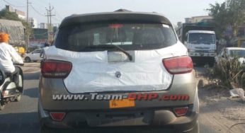Mahindra KUV100 Production Version Spotted in Less Camouflages