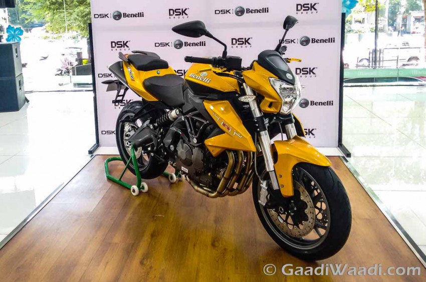 DSK Benelli TNT 600i in limited edition gold colour
