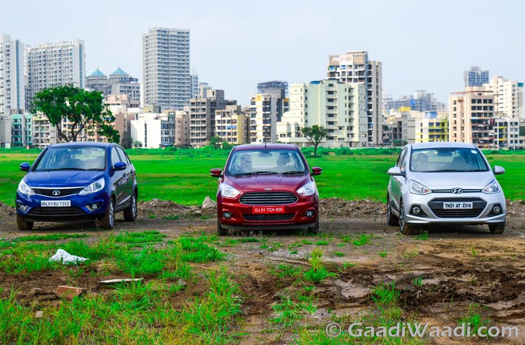 Ford Aspire Vs Hyundai Xcent Vs Tata Zest (3)