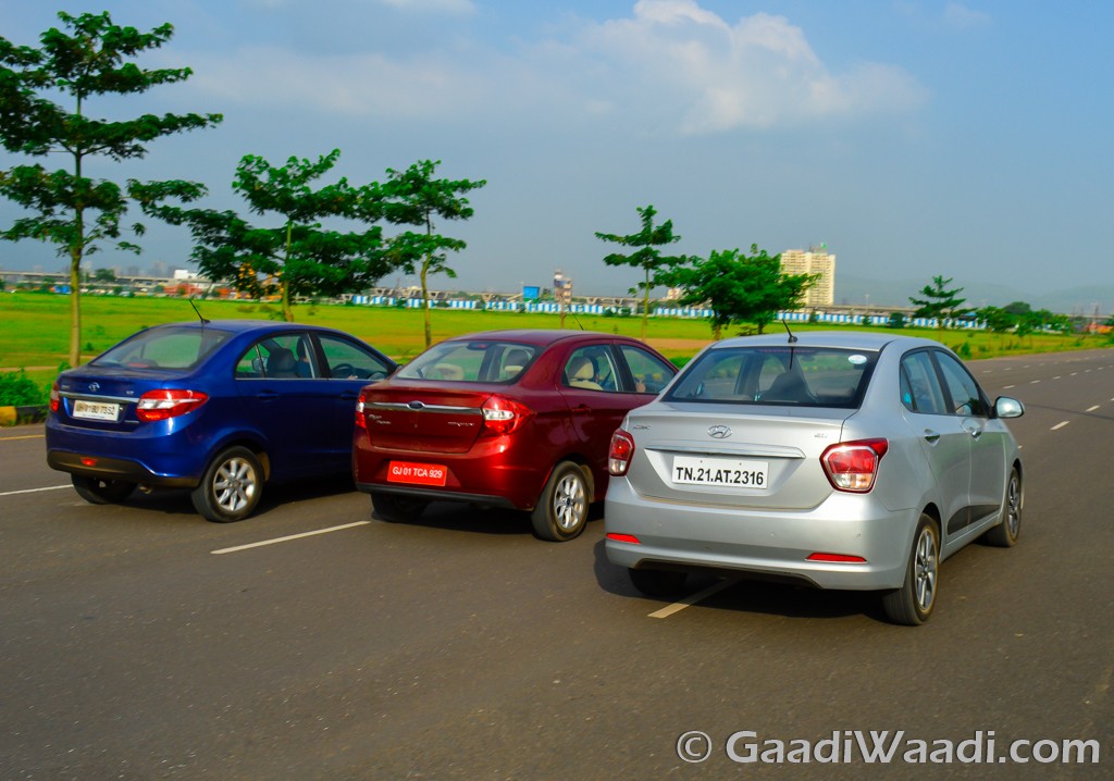 Ford Aspire Vs Hyundai Xcent Vs Tata Zest India