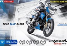 Matte Blue Edition of Apache RTR launched