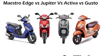 Maestro Edge vs Jupiter vs Activa vs Gusto – Comparison