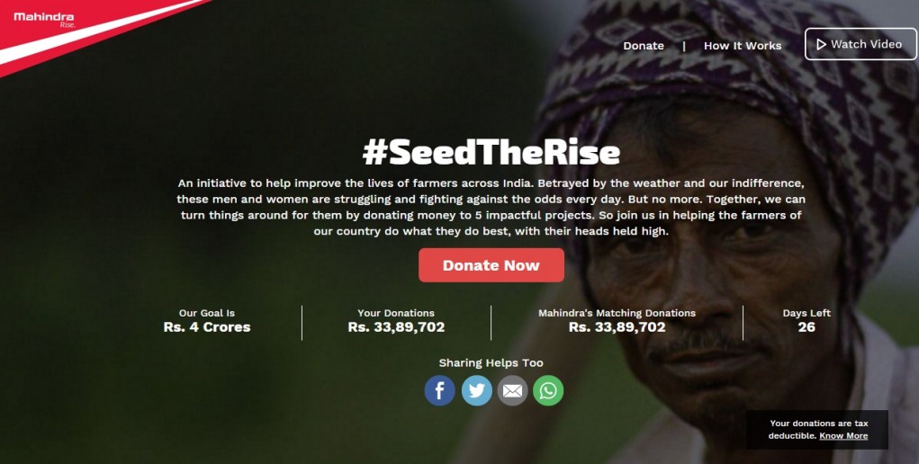 Mahindra SeedTheRise initiative