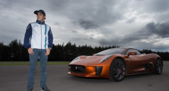 Felipe Massa Drives Spectre Movie Bond Villain’s Jaguar CX-75 Supercar in Mexico City