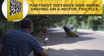 Watch: Auto Rickshaw Wheelie Guinness World Record Holder Jagathish in action