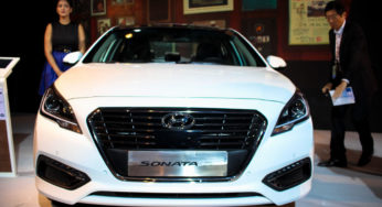 All New Hyundai Sonata Hybrid Unveiled in India at 2016 Delhi Auto Expo