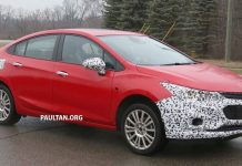 2017 Chevrolet Cruze Hybrid Spotted Testing front