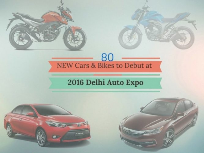 80 new car and bike to debut in 2016 auto expo
