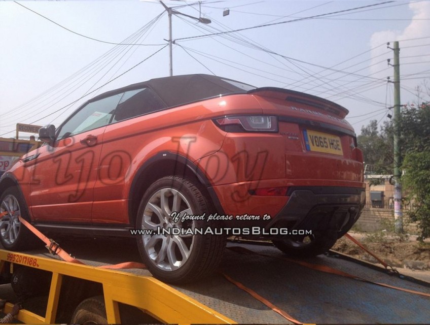 Range Rover Evoque Convertible Caught Testing In India 1