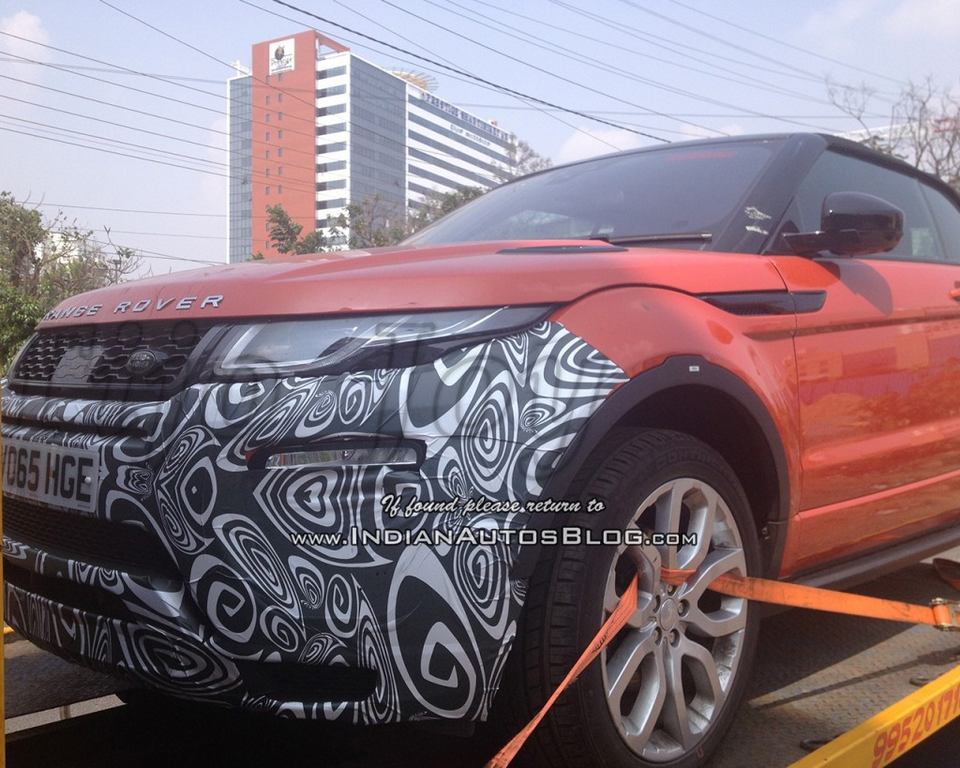 Range Rover Evoque Convertible Caught Testing In India 2