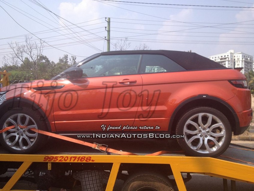 Range Rover Evoque Convertible Caught Testing In India