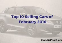 Top 10 Selling Cars in February 2016- Car Sales Analysis_