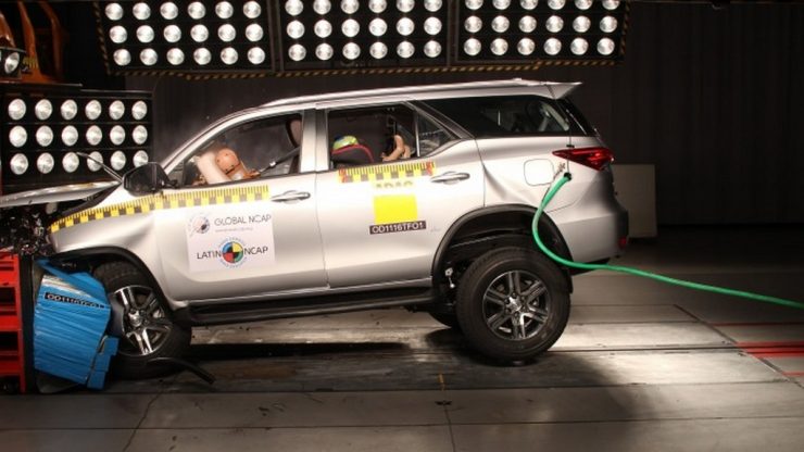 India-Bound Toyota Fortuner Rated Five Stars in Latin NCAP