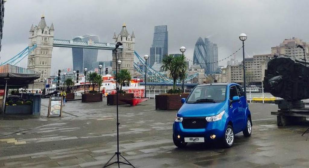 Mahindra e2o electric car launched in UK