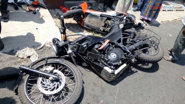 Royal Enfield Himalayan Bike Accident in Chennai-3