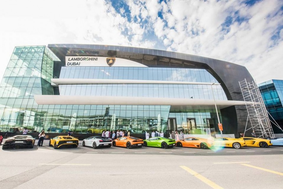 World's Largest Lamborghini Showroom Opened in Dubai