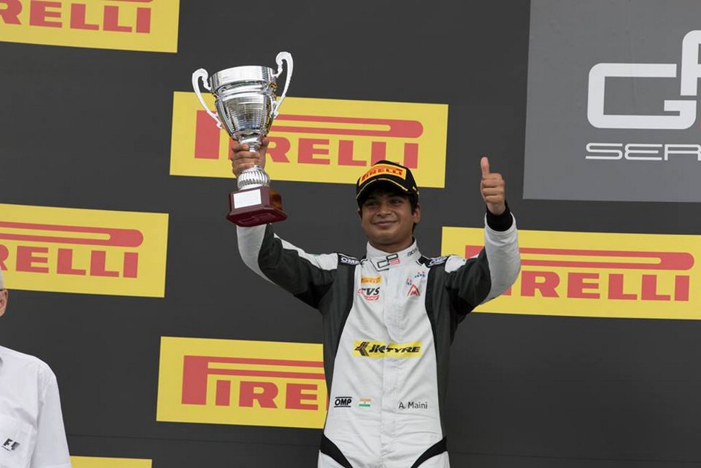 Arjun Maini GP3 Hungary podium 2