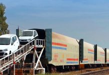 Maruti car freight train