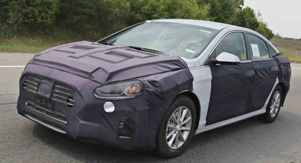 2018 Hyundai Sonata Facelift Spied Testing For the First ...