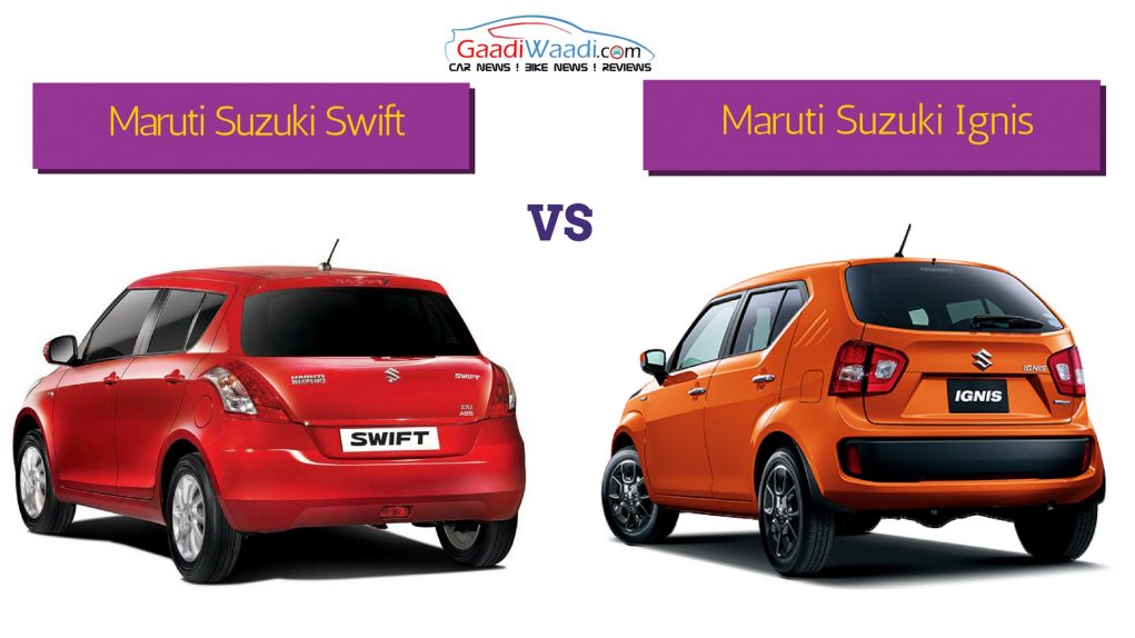 MAruti Swift vs MAruti ignis comparison2