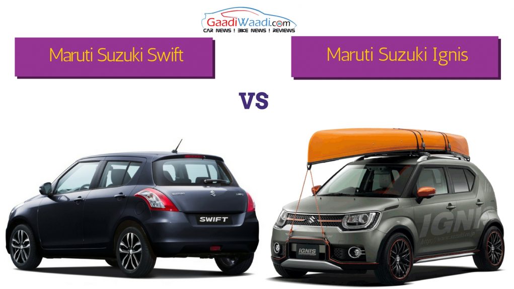 MAruti Swift vs MAruti ignis comparison3