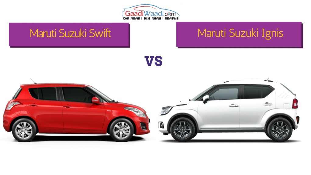 MAruti Swift vs MAruti ignis comparison4