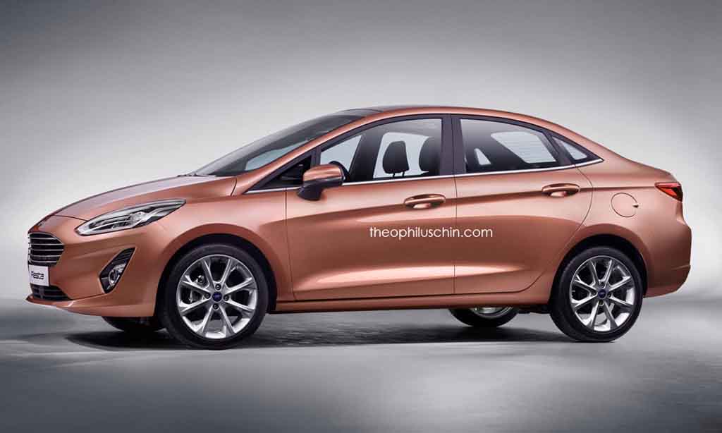 new Ford Fiesta Sedan Rendering (1)