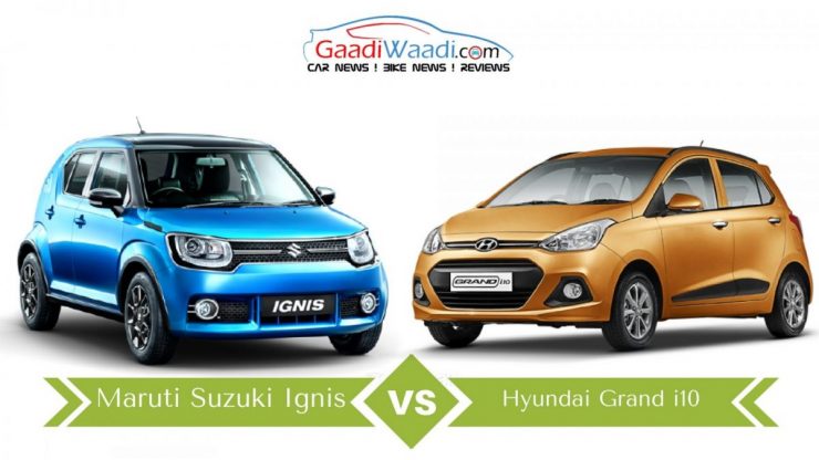 Maruti Suzuki Ignis vs Hyundai Grand i10 Specs Comparison