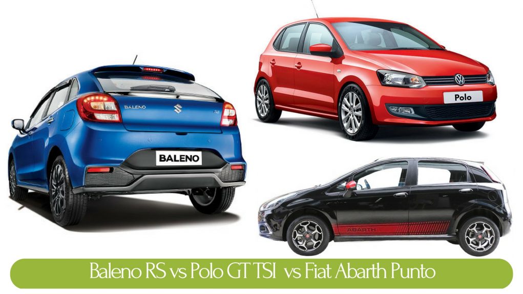 Baleno RS vs VW POLO GT TSI vs Punto abarth1