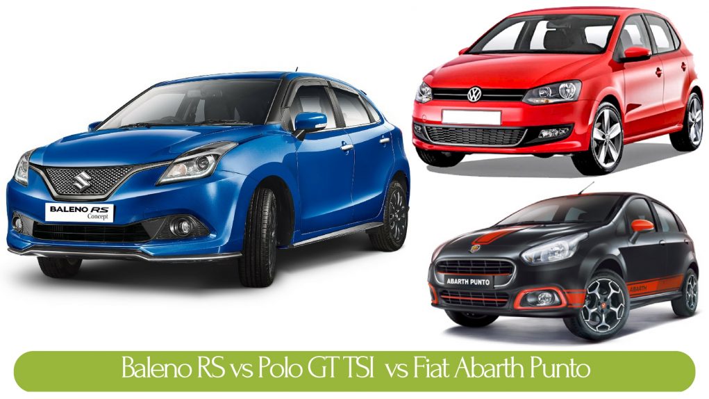 Baleno RS vs VW POLO GT TSI vs Punto abarth3