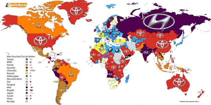 Toyota is the Most Googled Car Brand in the World