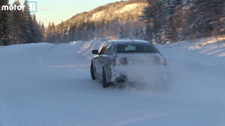 Next Generation BMW 3 Series Caught Drifting on Snow – Video