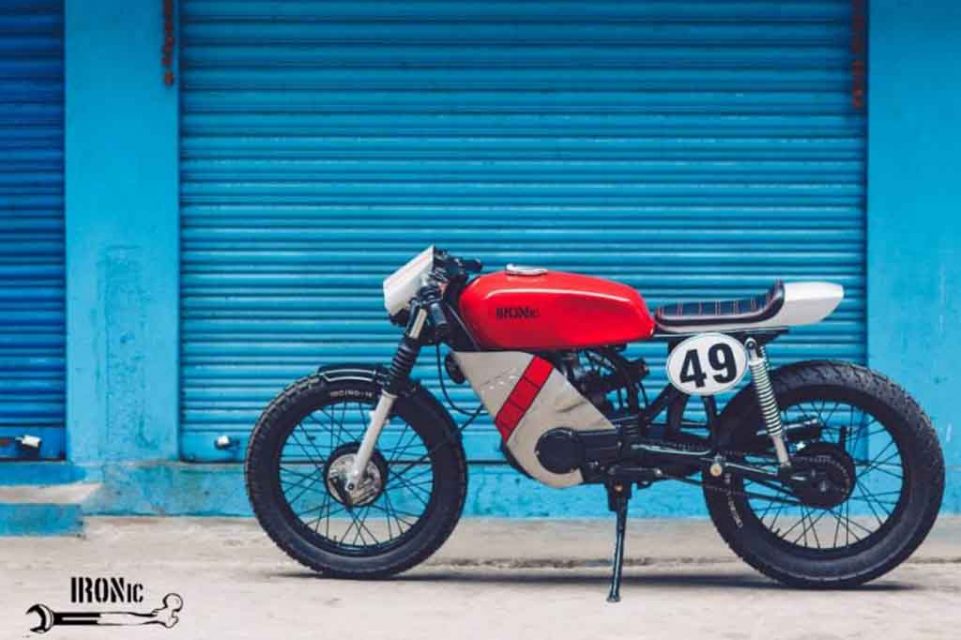 Yamaha Rx100 Customised Into A Cafe Racer Is Simply Mind Boggling