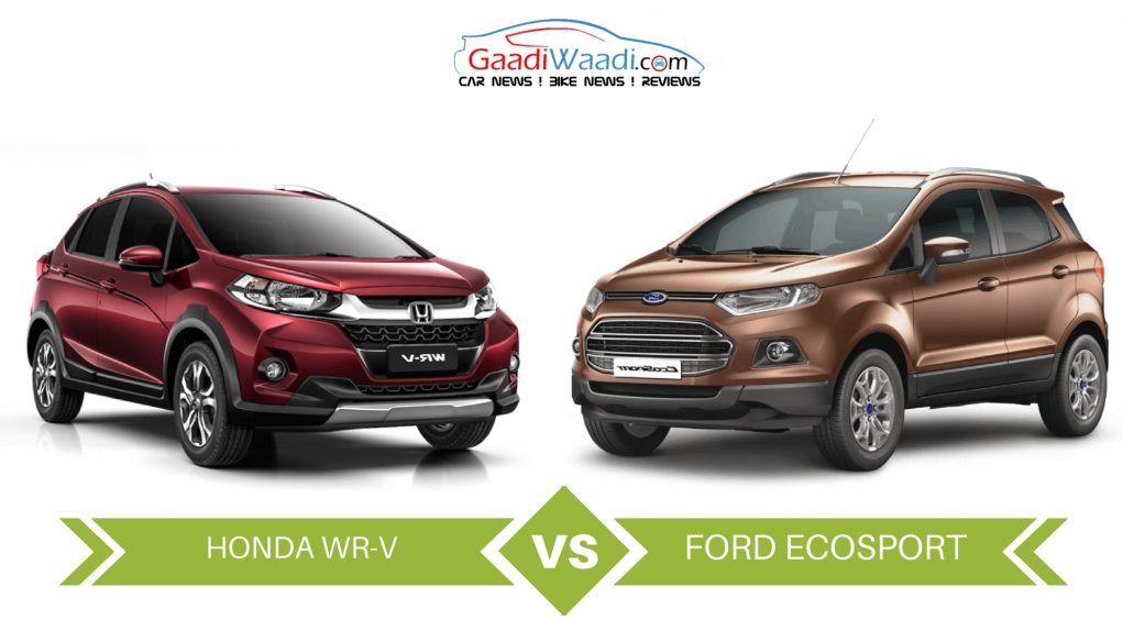 honda wr-v vs ford ecosport