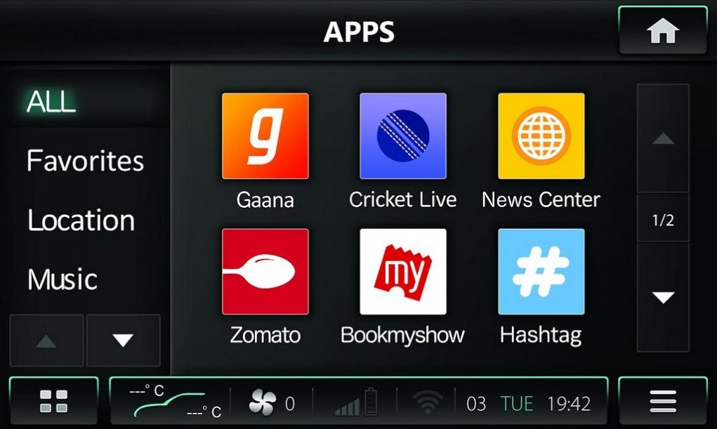 2017 Mahindra XUV500 Connected Apps