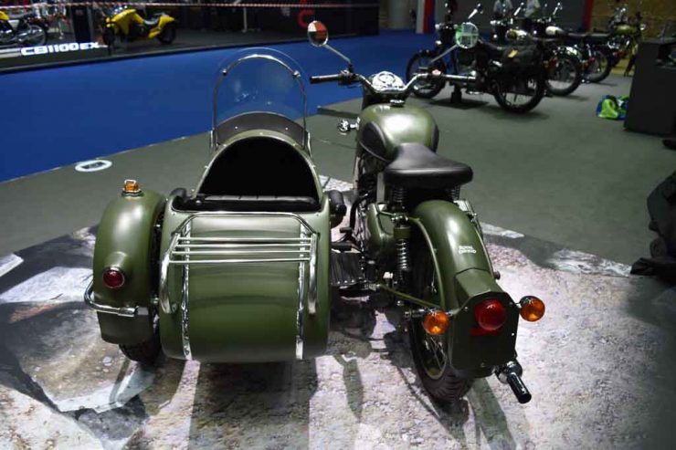 Royal Enfield Classic With Sidecar Grabs Attention At Bims