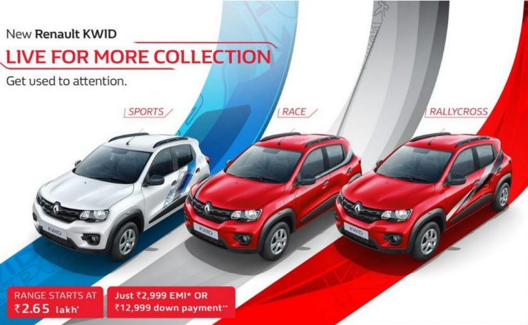 Renault Kwid Gets Seven New Colour Options in India