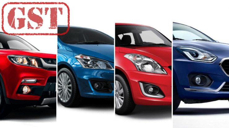 Maruti Suzuki Cars Prices after GST