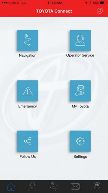 Toyota Connect Smartphone App Launched in India 4