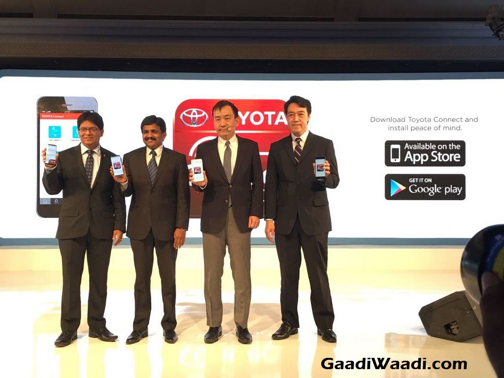 Toyota Connect Smartphone App Launched in India
