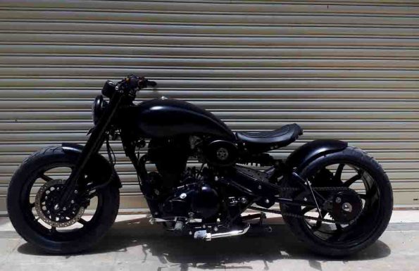 This Modified Royal Enfield Looks like A Black Beast