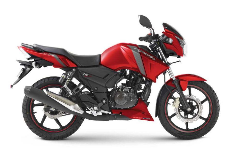 TVS Apache RTR 160 Matte Red Launched In India