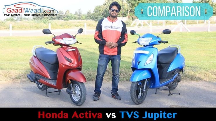 Honda Activa vs TVS Jupiter Comparison Shootout – Video