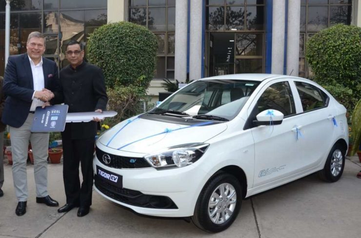 1st Batch Of Tata Tigor Electric Version Delivered To EESL