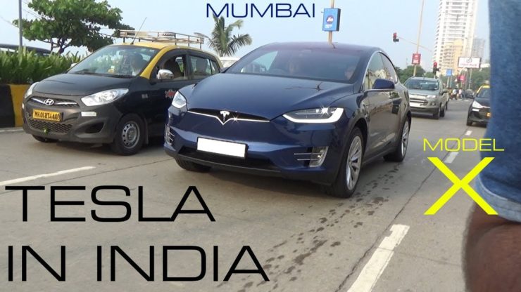Country’s First Tesla Model X Electric SUV Spotted On Video In Mumbai